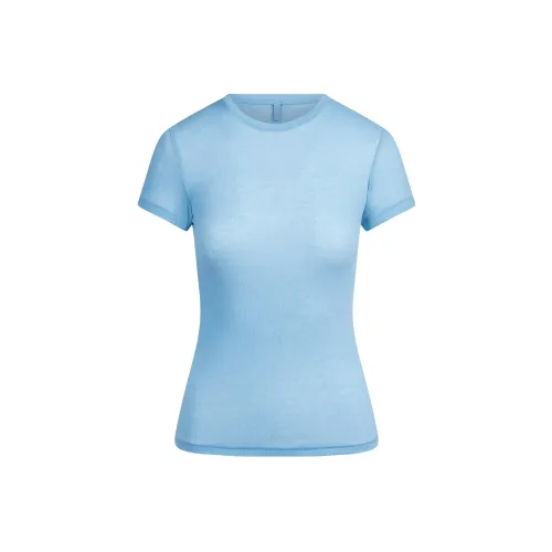 Skims Синий Колокольчик Женские Футболки
