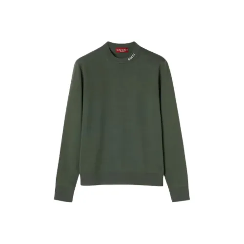 GUCCI Свитер Мужской Лесной Зеленый
