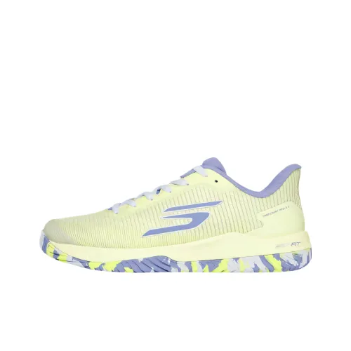 Skechers Viper Court Pro 2,0 Low Топ Кроссовки для тренировок Женские Лайм Лаванда