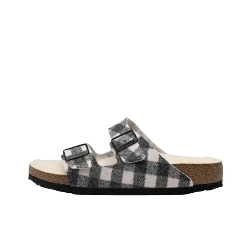 Birkenstock Arizona Аbrasion Resistant Слипоны Унисекс Черный Белый