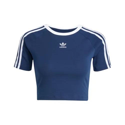 Adidas Реглан с рукавами T-рубашка Женская Полуночный индиго