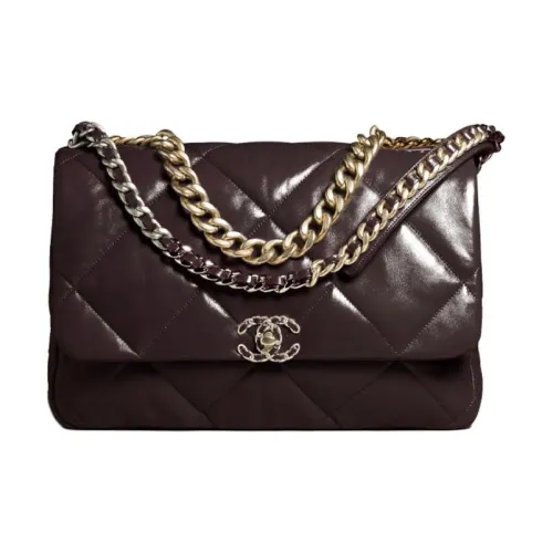CHANEL 19Bag Lambskin Сумка через плечо Женская Коричневая