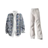 Washed Blue + Light Gray Pants  
Вымытый Синий + Светло-Серый Штаны