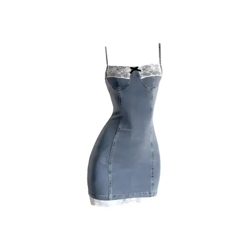 MO VOICE Синие Женские Слиплатья