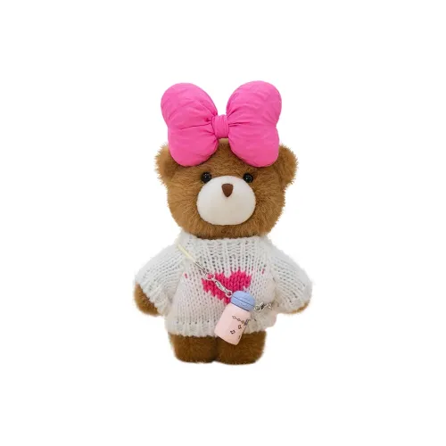 Ten Thousand Children's Music Свитер Медведь Loves Питье Вода Куклы Плюшевый Брелок 12 см Высота