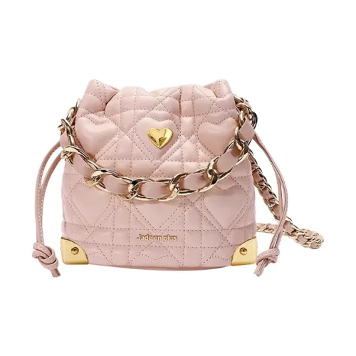 Jade En Plus ПУ (полиуретан) Ведрообразная сумка Сумка через плечо Сумка для женщин Розовая