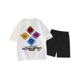 Белый топ, черный низ