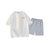 Белый топ, светло-серый низ