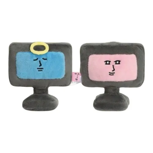 Pink Rabbit ДУАЛЬ Монитор Один Мягкий ДУАЛЬ Дисплей Куклы Плюшевый Брелок Трумпеты Высокий