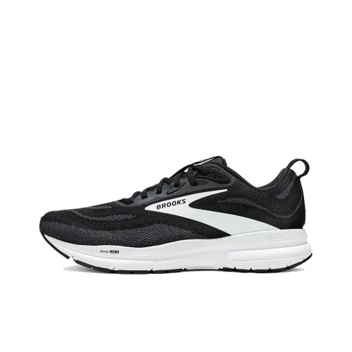 Brooks Trace 4 Устойчивые к истиранию Низкие Беговые кроссовки Мужские Черные