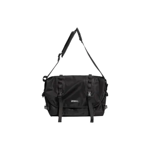 COURONNE FORTEI Совместный бренд Саржевые водоотталкивающие сумки из нейлона через плечо сумка на плечо обычная мужская черная