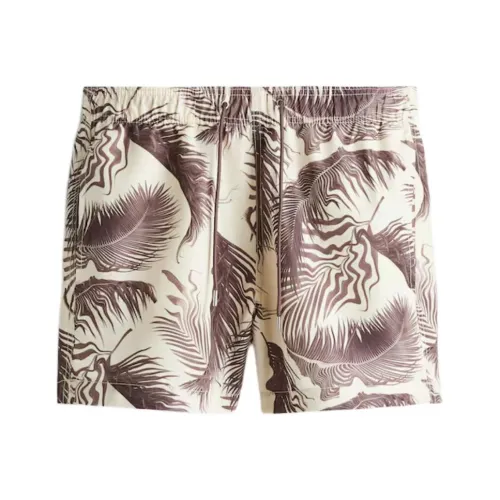 H&M Светлый Бежевый/Темный Бежевый Мужские Плавательные Шорты
