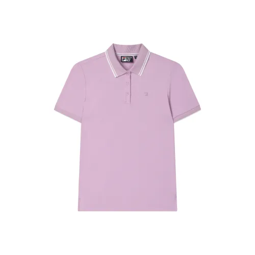 FILA белый Мечта Дождь Фиолетовый VT Женские Поло