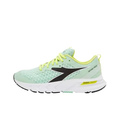 DIADORA Устойчивые к истиранию низкие беговые кроссовки женские зеленые