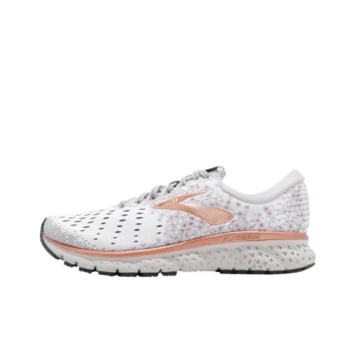 Brooks Glycerin 17 Устойчивые к истиранию Низкие Беговые кроссовки Женские Белые
