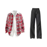 Washed Red+Black Pants  
Промытый Красный+Черные Штаны