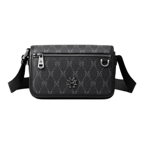 FION Mountain and Sea Journey Series PVC Crossbody Bag Standard Men's Black
