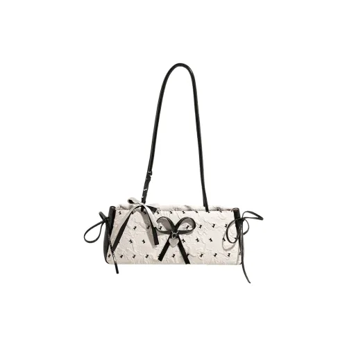 Juju Jimmy ПУ (полиуретан) Сумка через плечо Стандартная Женская Белая Розовая