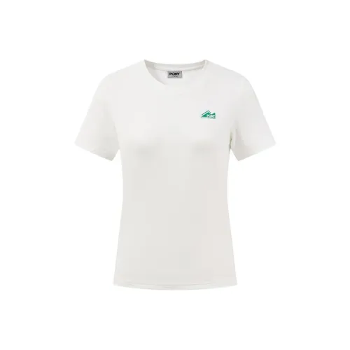 Женские футболки с принтом "Пони Белый"