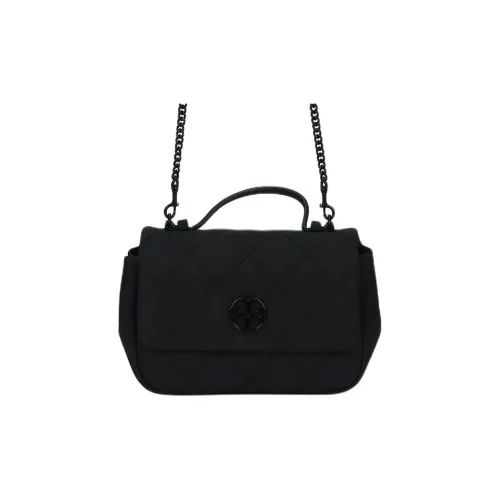 TORY BURCH TB Willa Коровья кожа Сумка Сумка через плечо Сумка через плечо Маленькая Женская Матовая Черная