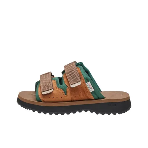 SUICOKE Износостойкие Слипоны Мужские Коричнево-зеленые