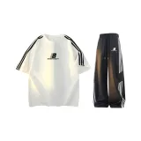 Белый топ+черные брюки