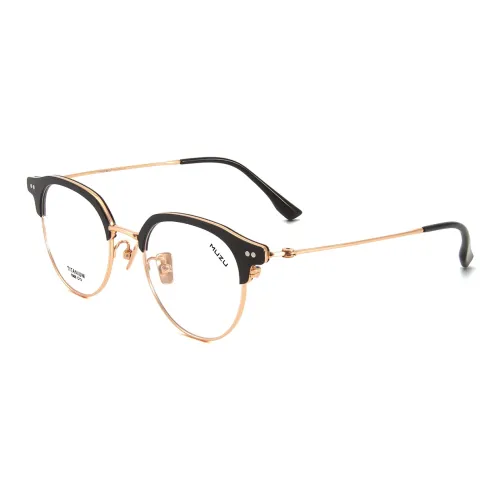 MUZU Чистый титан Пластиковая оправа TR Памятный пластик Круглые Функциональные очки Унисекс