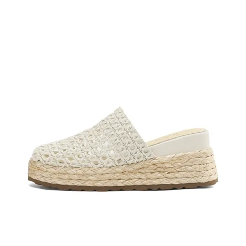 MILLIE'S Резиновая подошва кожа пэчворк домашние тапочки тихий стиль женские