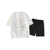 Белый топ, черный низ