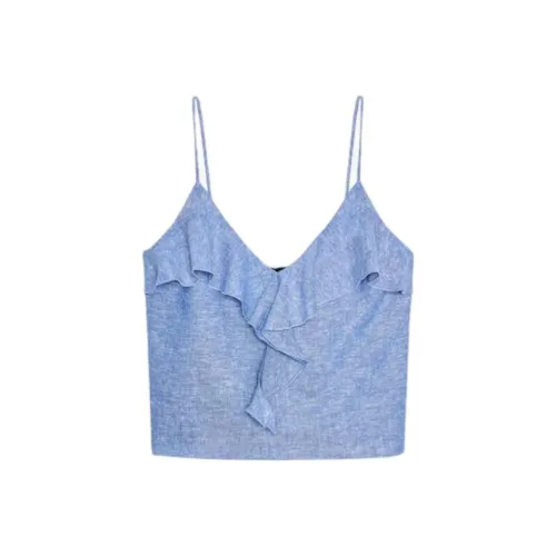 ZARA Светло-синий Женские Топы