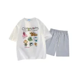 Белый топ, светло-серый низ