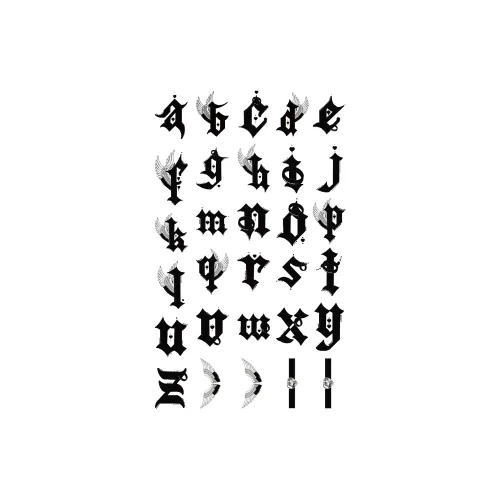 LIEJI Панель OF Любовь Травяной Tattoo Стикер