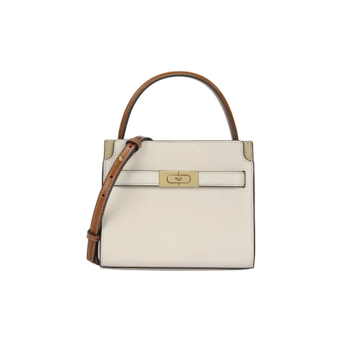 TORY BURCH Lee Radziwill Коровья кожа Сумка Сумка через плечо Сумка через плечо Мини Женская Кремово-белая