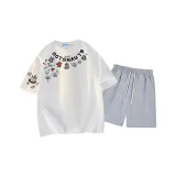 Белый топ, светло-серый низ