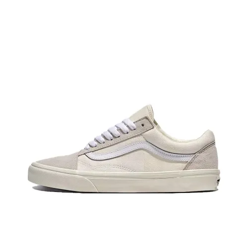 Vans Old Skool Устойчивые к истиранию низкие скейтбордические кроссовки унисекс цвет экрю