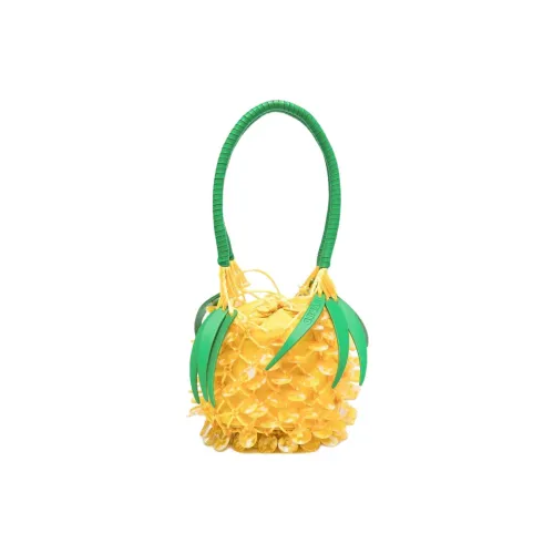 Staud Canvas Bag Женская Sunflower Yellow Apple Green