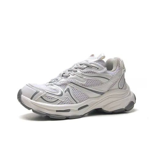 STUR YSN Низкий топ массивные кроссовки унисекс белый серый