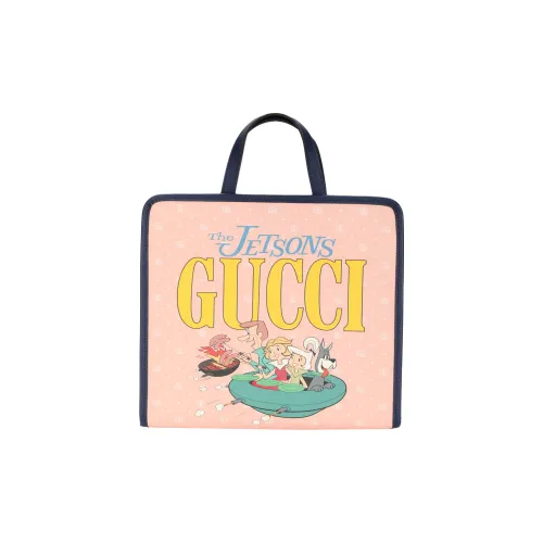 GUCCI Supreme Холст Тоут Сумка Сумка для покупок Сумка Обычная Детская Светло-розовая