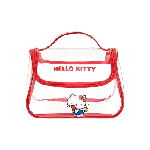 Sanrio Hello Kitty ПВХ косметичка и сумка для хранения женская красная