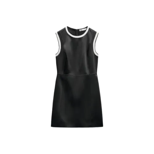 ZARA Черные Женские Платья без рукавов
