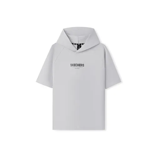 Skechers T-Shirt Унисекс Дымчатый Серый