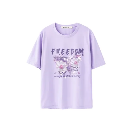 MIZIQI Женские футболки с коротким рукавом