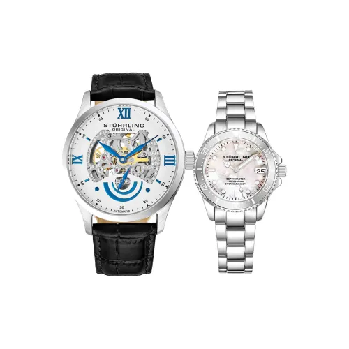 STUHRLING Автоматический Механический Движение Унисекс Часы 44 мм Серебристый