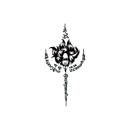 LIEJI Богатство Лиса Тайская травяная татуировка стикер