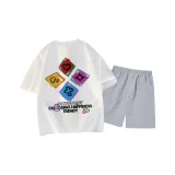 Белый топ, светло-серый низ