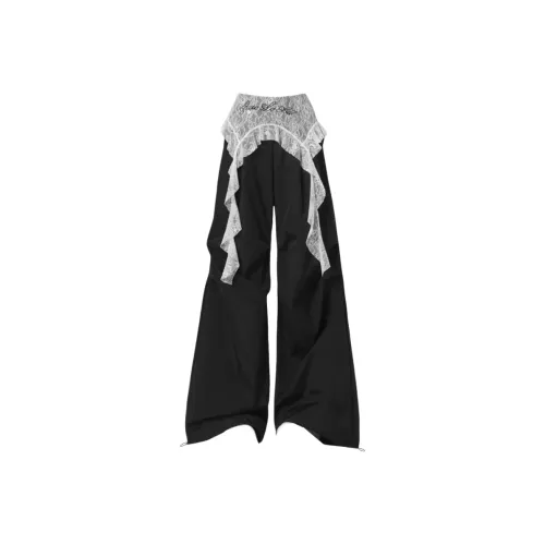 Cotton Gene Черные Женские Брюки Карго