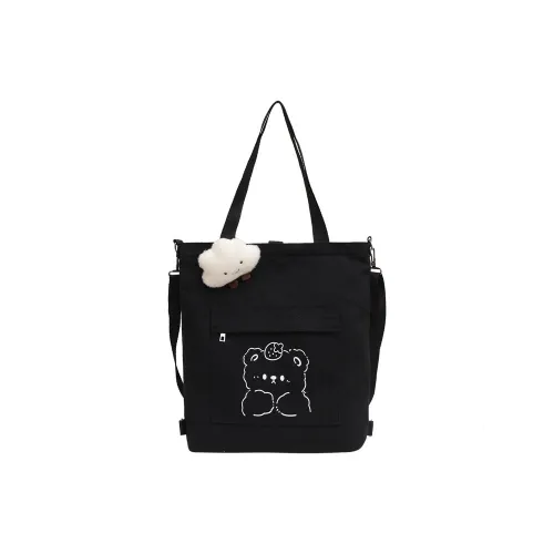 Boniu Canvas Сумка через плечо Женская Черная