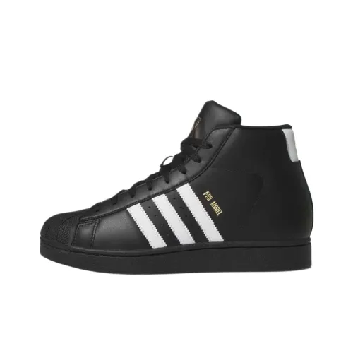 Adidas Originals Pro Model Abrasion Resistant MID Топ Повседневная обувь Мужская Черный Белый