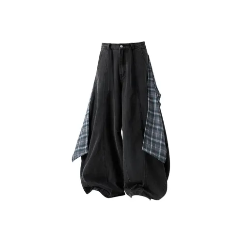 FREE CENTER Черные Женские Джинсы