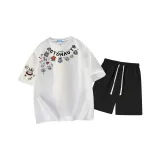 Фотиния Серый Топ Черные Штаны